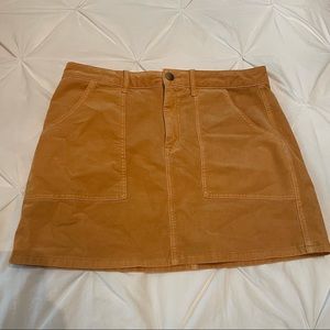 American eagle Corduroy mustard yellow skirt